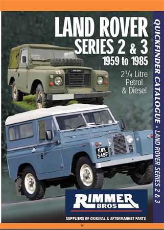 Land Rover Series 2/3 Quickfinder 59-85 - SERIES CAT - Rimmer Bros